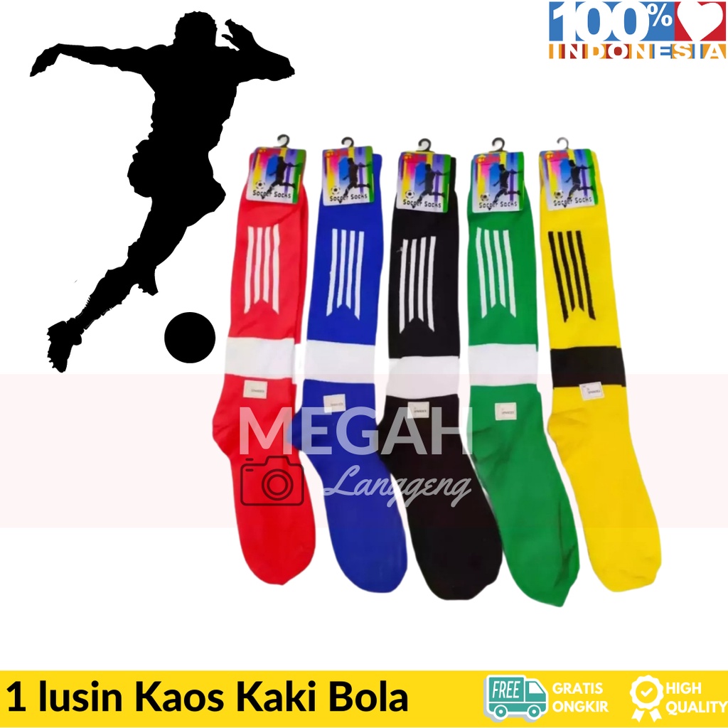 12 PASANG KAOS KAKI SEPAK BOLA - KAOS KAKI PANJANG SEPAK BOLA / GROSIR KAOS KAKI BOLA FUTSAL/ KAOS KAKI BOLA PANJANG - KAOS KAKI PRIA PANJANG /KAOS KAKI BOLA DEWASA /KAOS KAKI FUTSAL /KAOS KAKI ORIGINAL /KAOS KAKI TEBAL PANJANG /KAOS KAKI OLAH RAGA PRIA