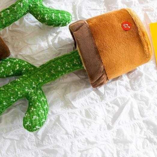 ⅍ Kaktus Toys Dancing Cactus Joget Bisa Ngomong Rekam Suara/Mainan Anak Kaktus Joged Boneka Pintar ⅎ