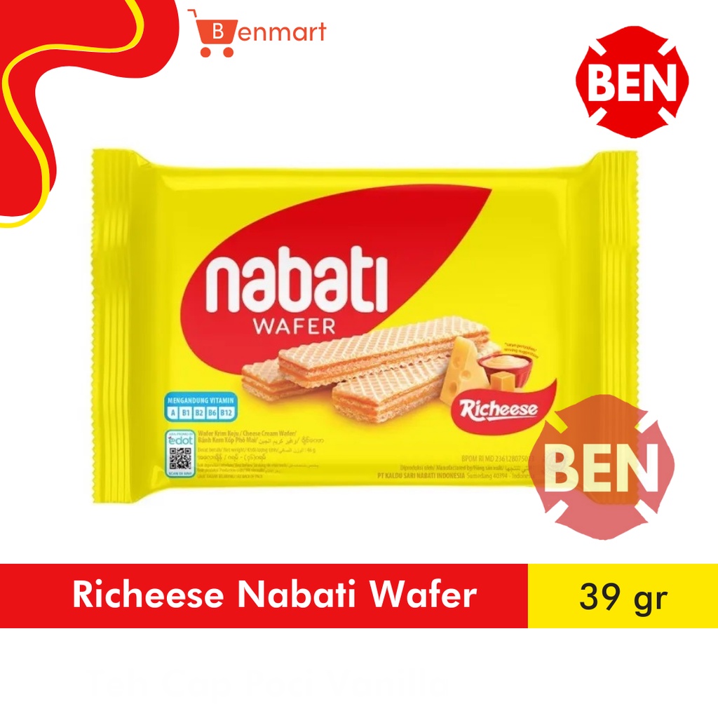 

Richeese Nabati Wafer 39g 39gr Keju Cheese 2000 46g 46gr 50g 50gr