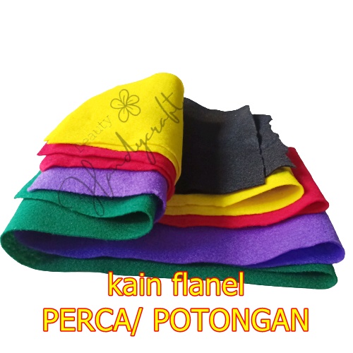 kain flanel sisa potongan /perca per 100gr