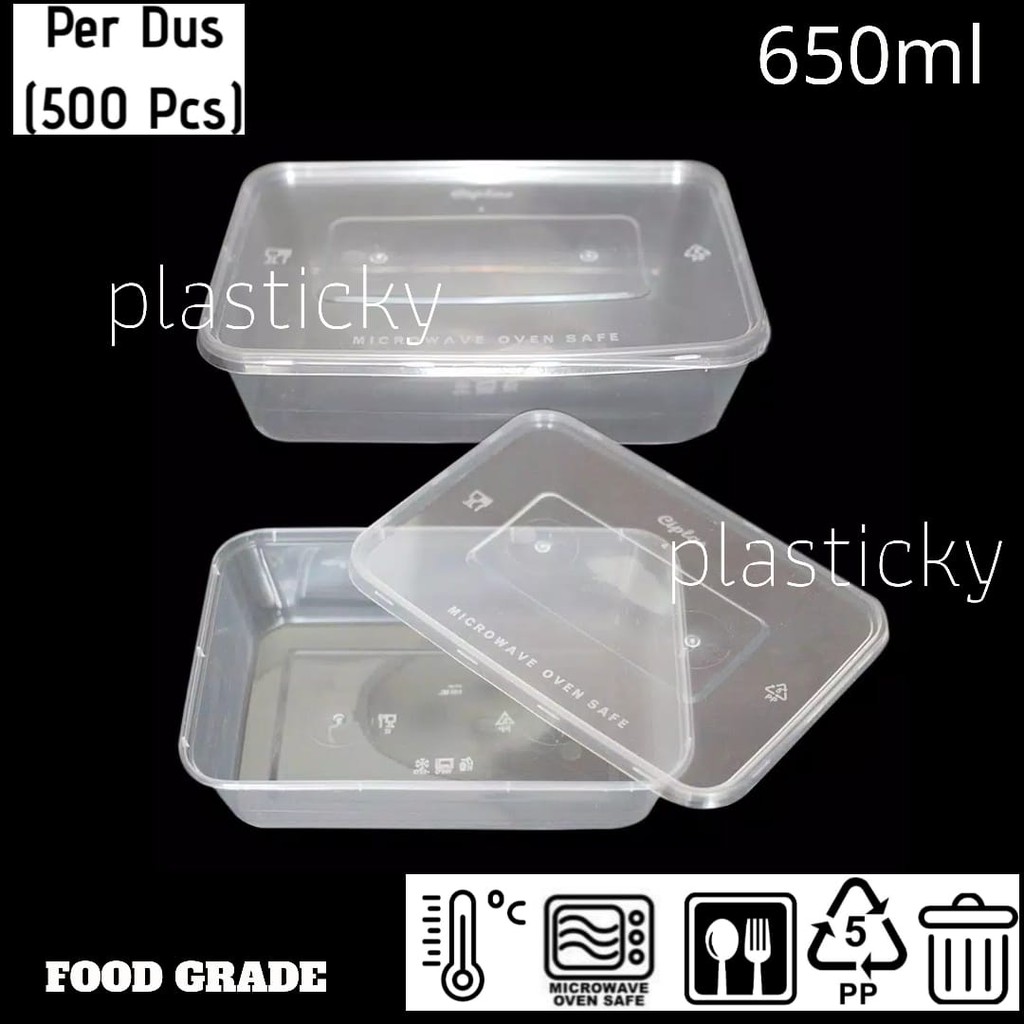 Thinwall 650 ml per Dus - Thinwall 650ml - Thinwall 650 ml Rectangular