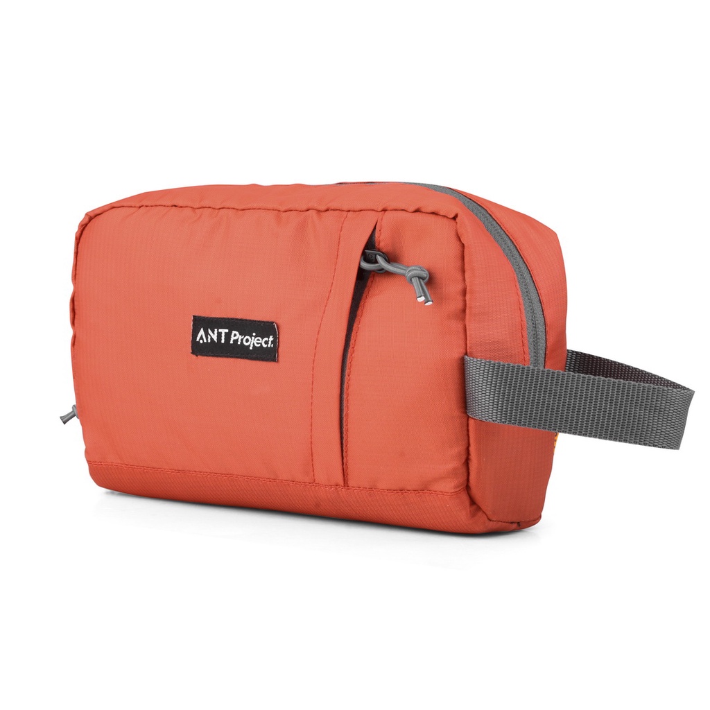 ANT PROJECT - Pouch Roaster Travel Organizer - Doppkit - Orange - Clucth