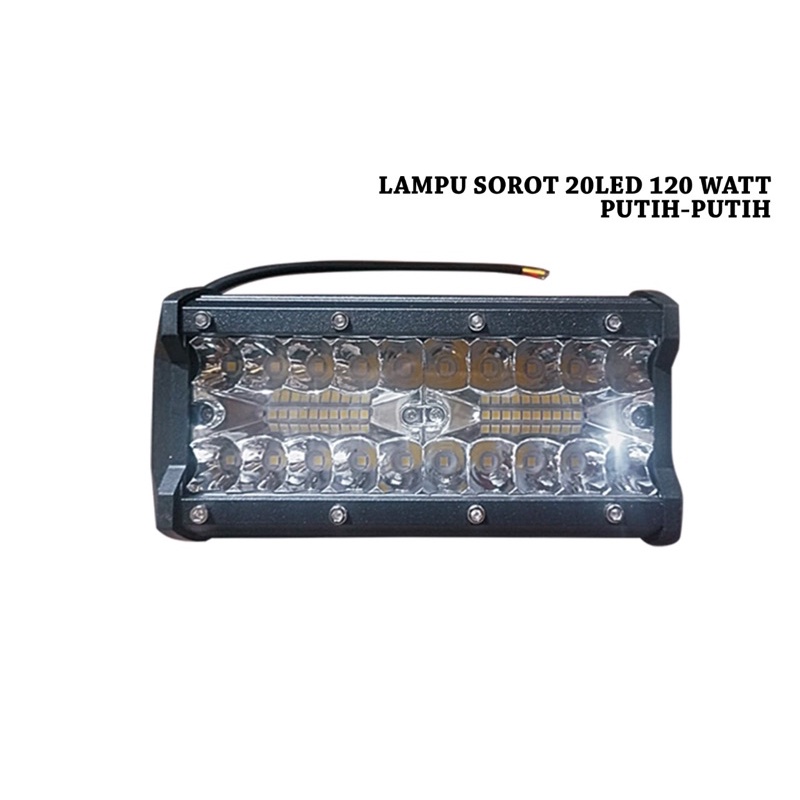 Lampu Sorot 20 LED 120 watt cahaya Putih