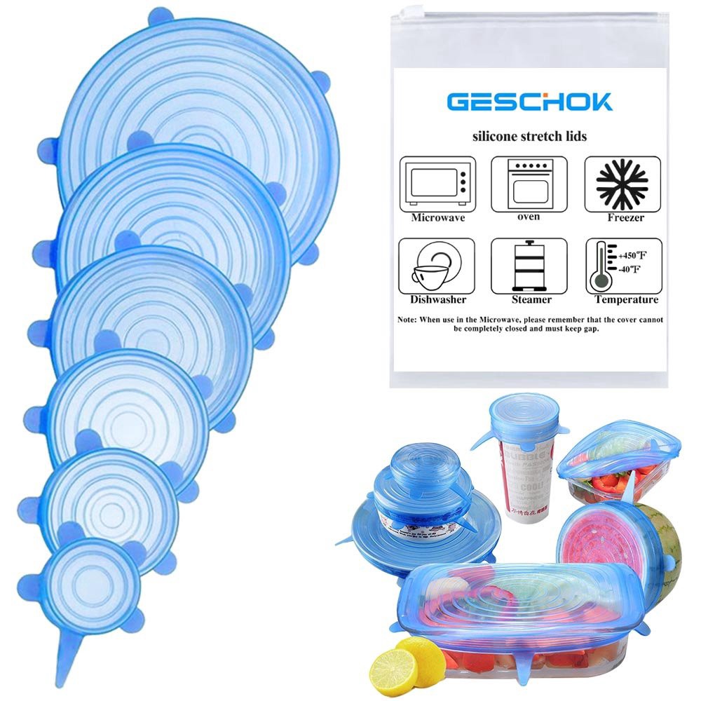 Trend-Cover Silicone Stretch 6IN1 Penutup Mangkok Karet food grade Bowl Serbaguna pengganti plastik