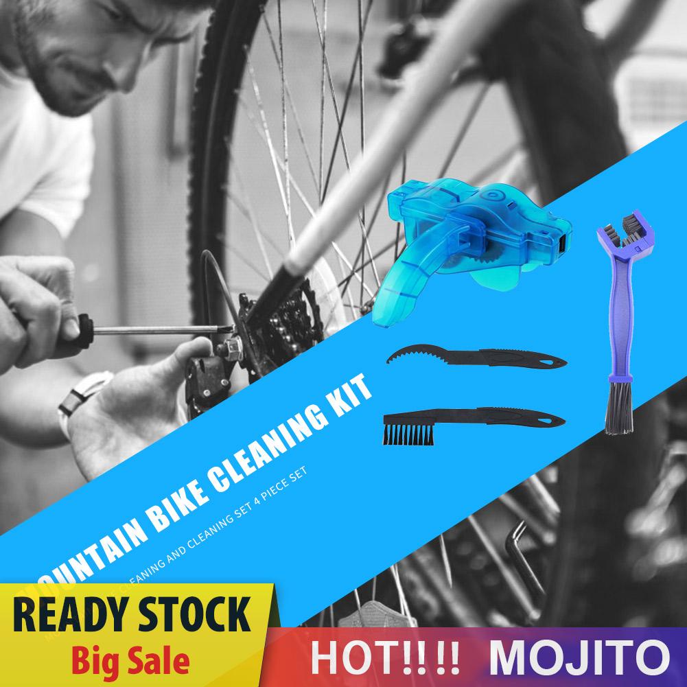 4pcs / Set Sikat Pembersih Rantai Sepeda Mtb