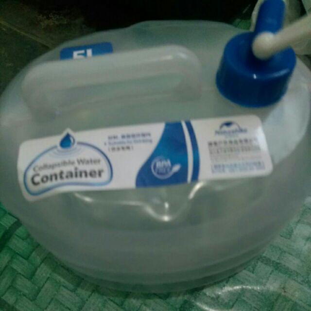 Portable Water Naturehike 5l Jerigen Penampung Air Lipat Hiking Camping Outdoor