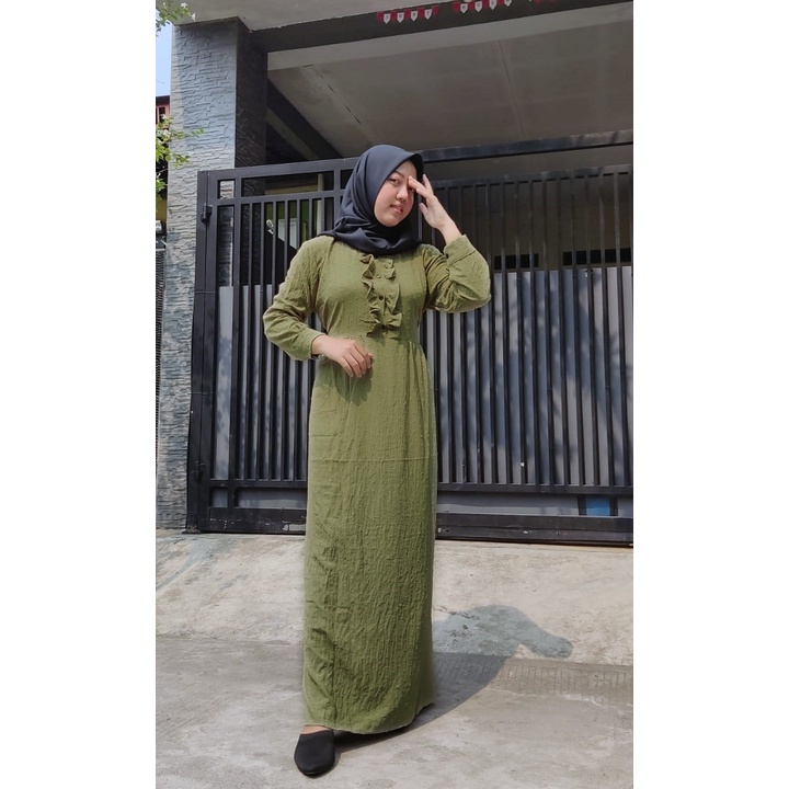 Gamis Import Crinkle Uragiri /Fashion muslim