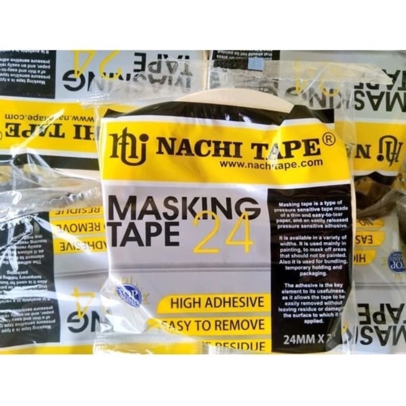 

Isolasi Kertas Nachi Masking Tape Lakban Kertas 24mm 1 inch