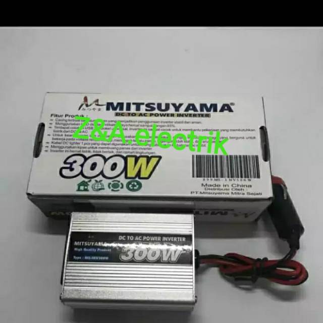 Power Inverter DC to AC 300 Watt MS-INV300W Merek MITSUYAMA