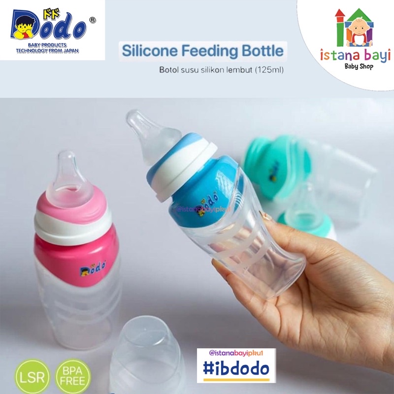 Dodo Silicone Feeding Botol 125ML-Botol Bayi - DOT BUAH