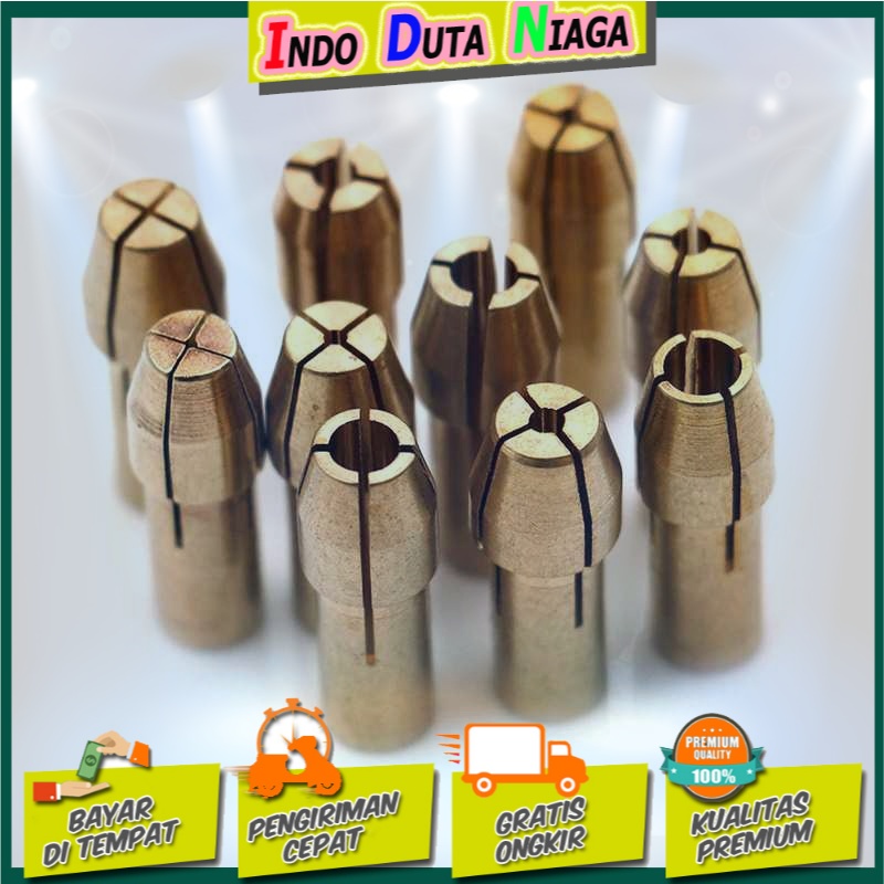 Taffware Chuck Mata Bor Drill Brass Collet 11PCS - DMPJ-31