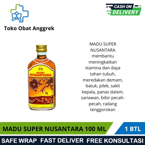 

MADU SUPER NUSANTARA 100 ML/MADU ROYAL JELLY/DAYA TAHAN TUBUH