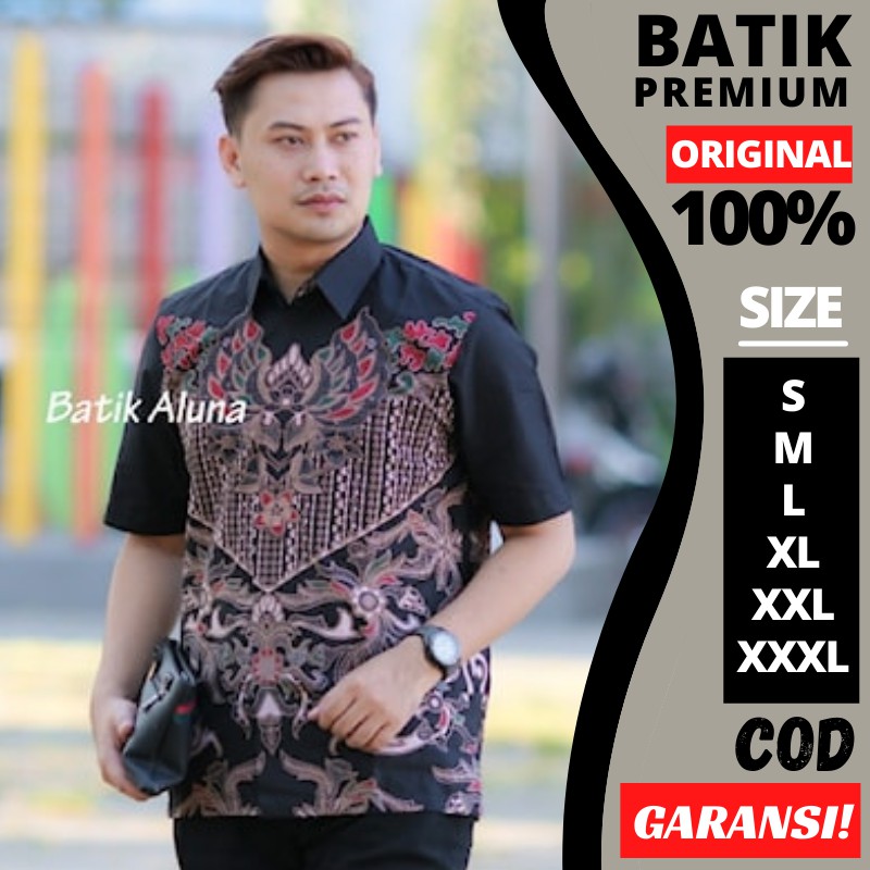 Kemeja Batik Pria Lengan Pendek Premium Batik Slim Fit Pria Lengan Pendek Batik Pria Slimfit Baju Ba