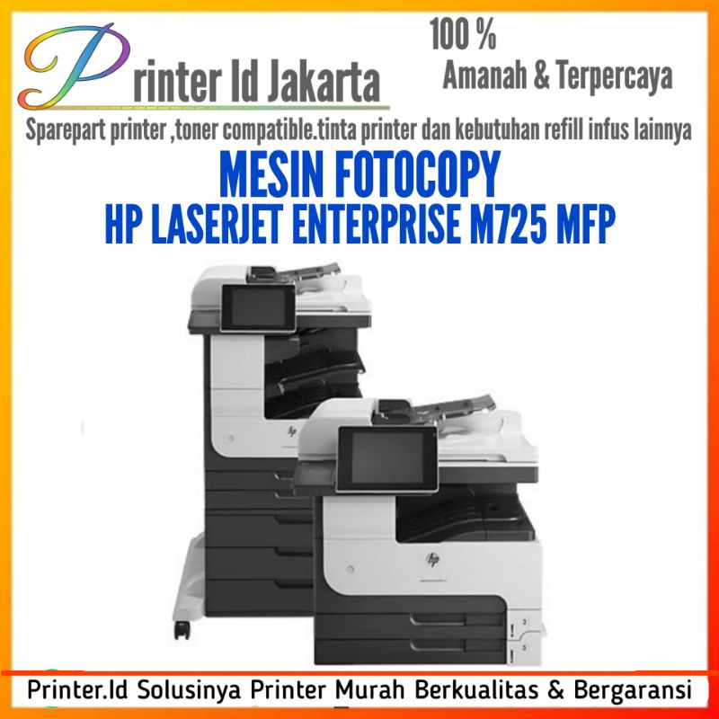 Jual Mesin Fotocopy HP LaserJet Enterprise M725 Mfp Shopee Indonesia