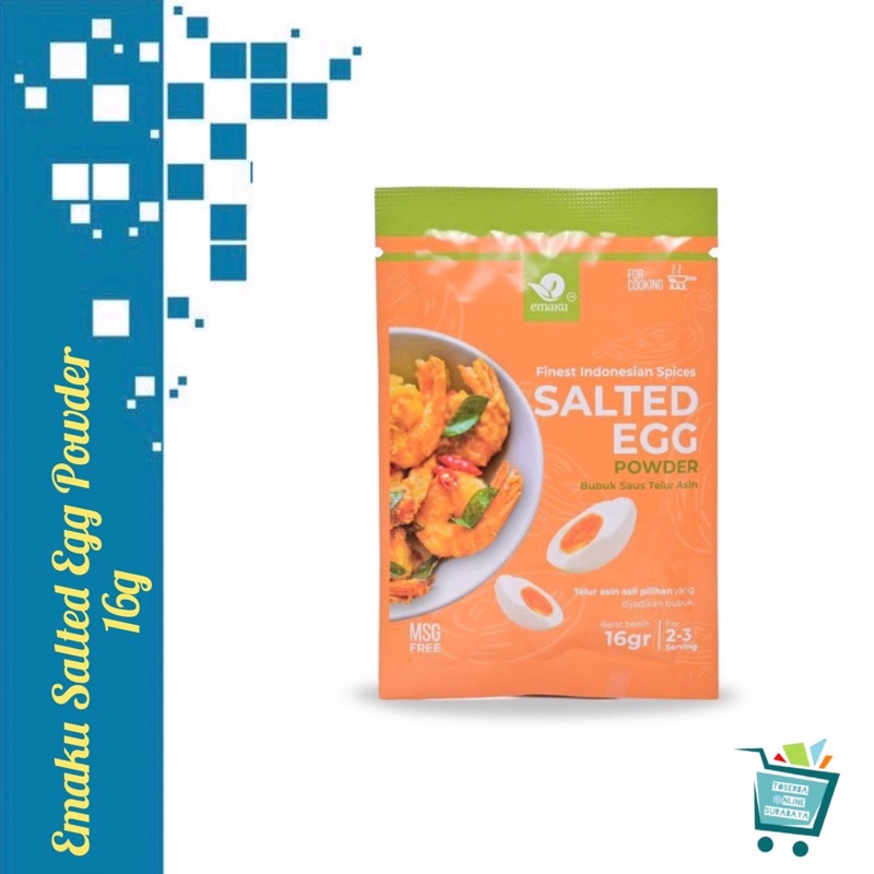 

Emaku Salted Egg Powder / Bumbu Telur Asin / Bumbu Salted Egg / Saus Telur Asin / Bumbu Telur Asin
