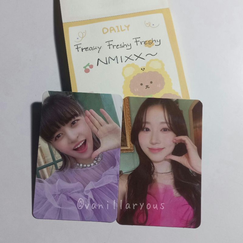 NMIXX PC HAEWON PINK & LILY LIGHT VER. ALBUM AD MARE