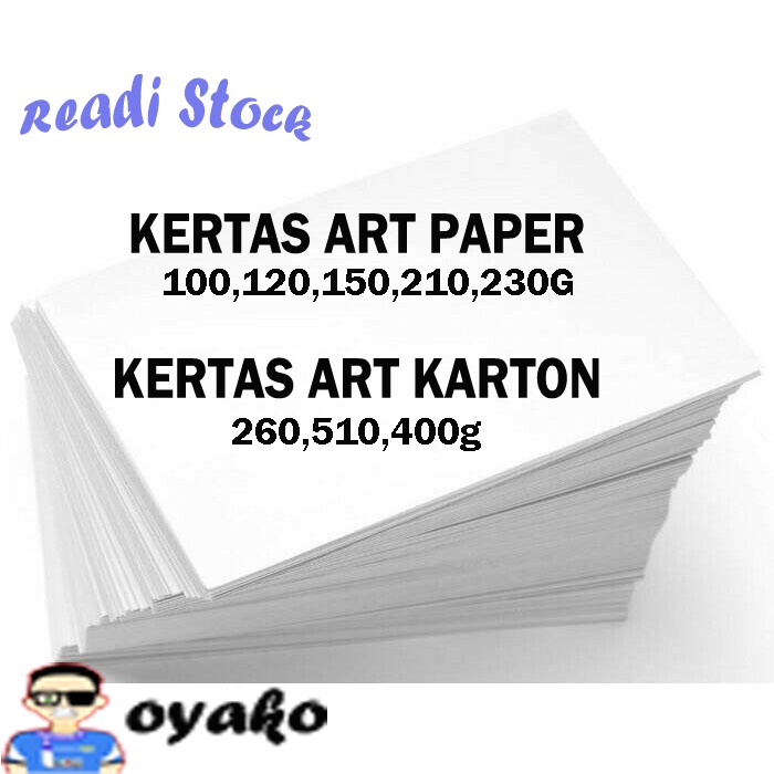 

Kertas Art Paper 210,230,260gram A4