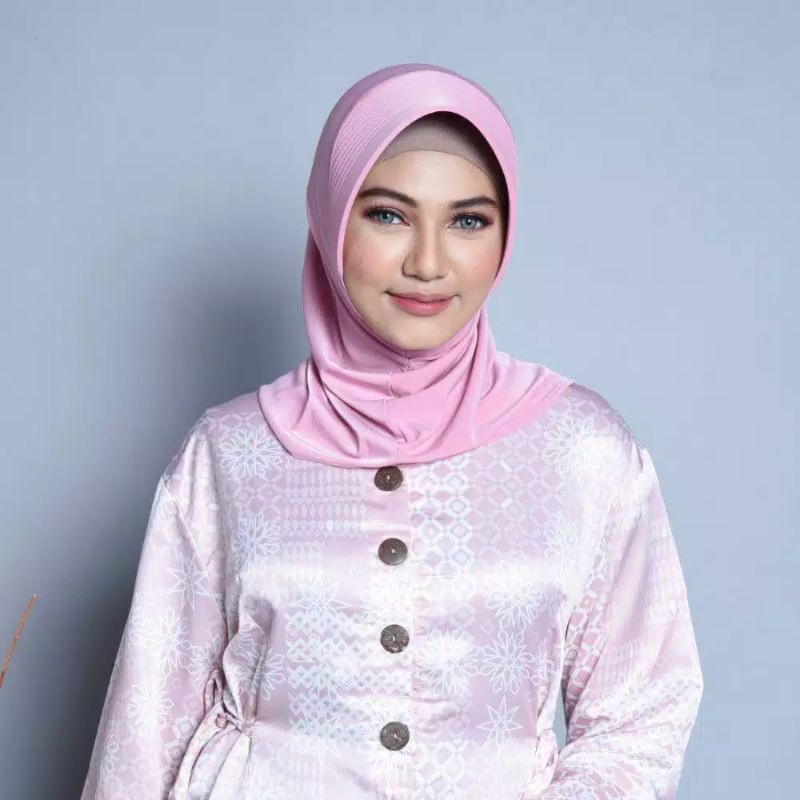 Kerudung Hijab Instan Harian Polos / Bergok Olahraga Tinggal Sorong Ngak Pakai Ribet / Kerudung Sport Simple &amp; Menawan Nyaman Di Kepala / Krudung Voli / Hijab Traveling / Kerudung Harian / Jilbab Pramuka