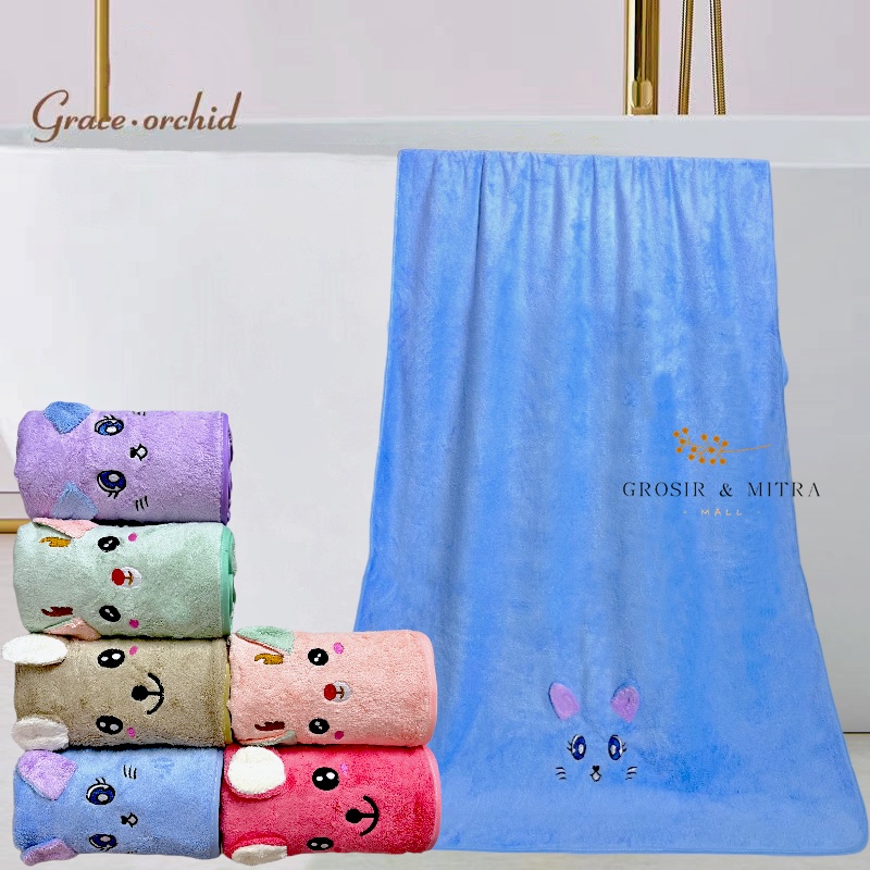 Handuk Mandi Bayi Handuk Anak Handuk Bayi Besar Microfiber Lembut Murah Berdaya Serap Tinggi Perlengkapan Kamar Mandi Berkualitas New Telinga Handuk couple Handuk Mandi Dewasa Bayi Anak Baby Unisex