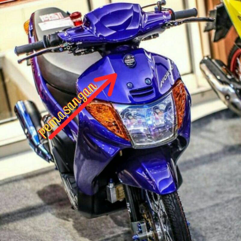 Emblem Stiker Tameng Nouvo Logo Yamaha Bodi Depan Nouvo