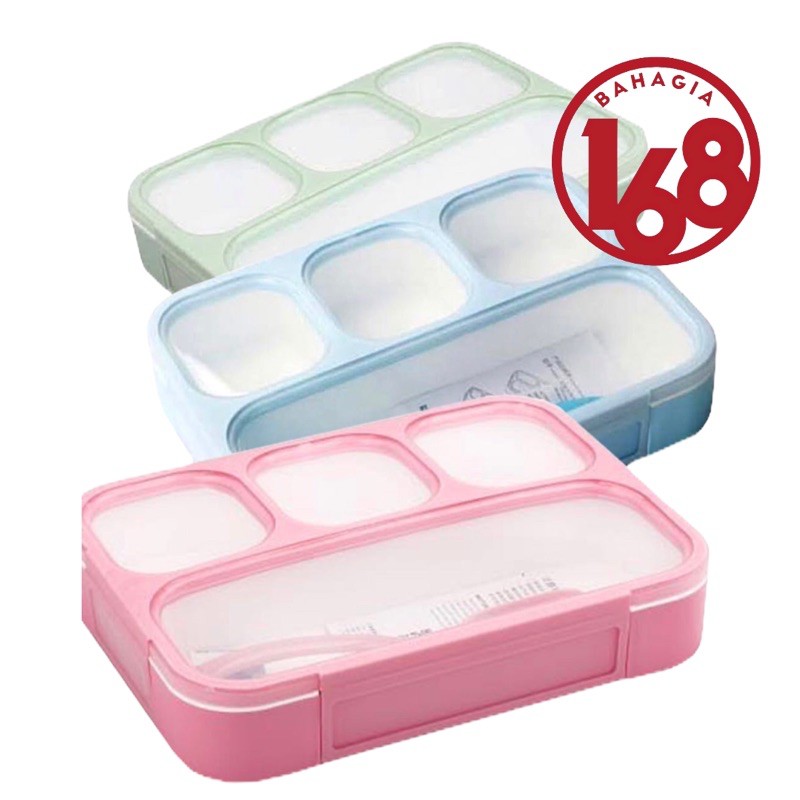 Item 578 Kotak makan yooyee / josei grid bento 4 sekat