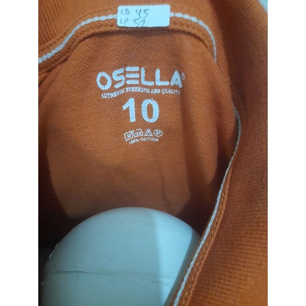 kaos kerah warna orange second PL pribadi