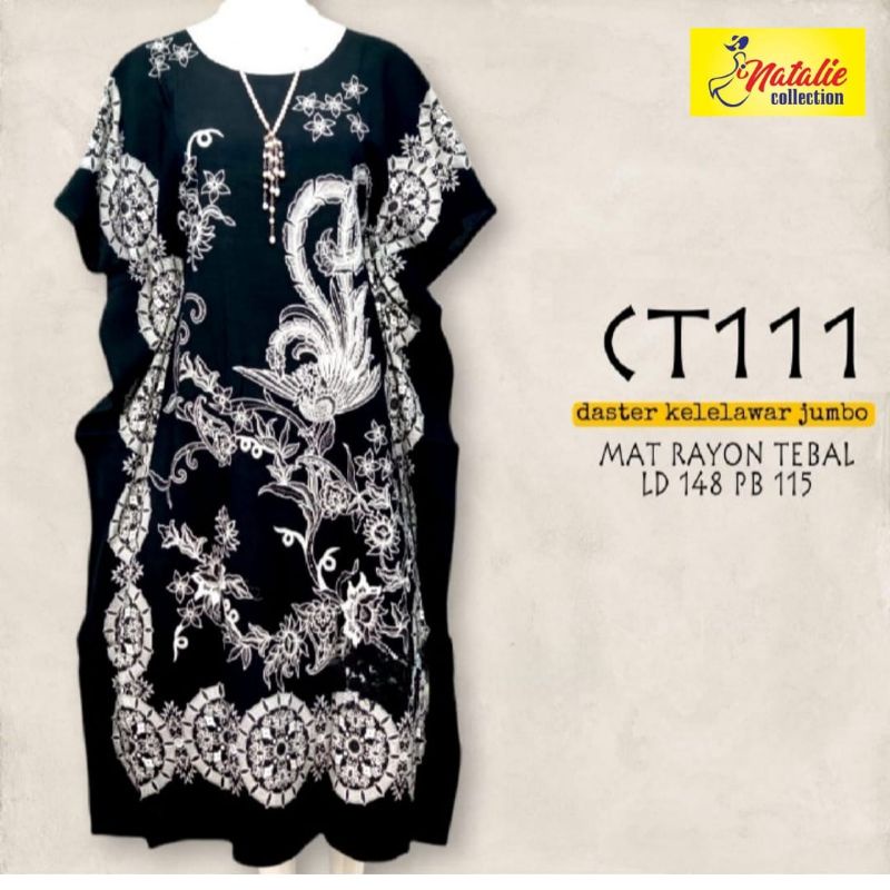 DASTER KELELAWAR CT111 HITAM PUTIH KATUN