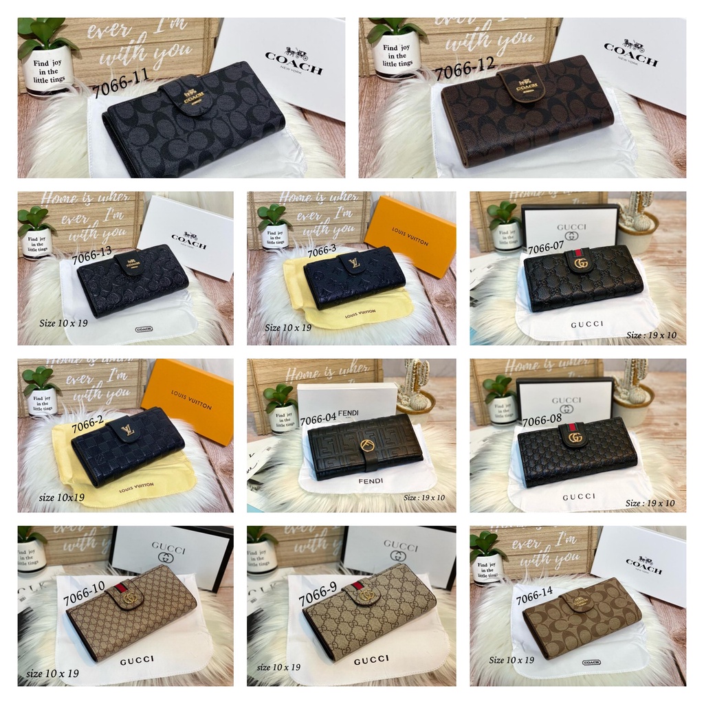 Dompet Lipat Panjang Lidah 7066 Bahan Wp Dan Emboss