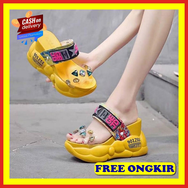 Sandal Pesta Remaja Sendal Wedges Terbaru Wejes Wanita Murah Weges Remaja Casual Wajes Wanita Terbar