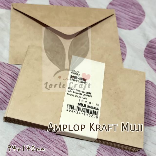 

Amplop Kraft Muji 94x140 mm (jual per pc / ecer / satuan)