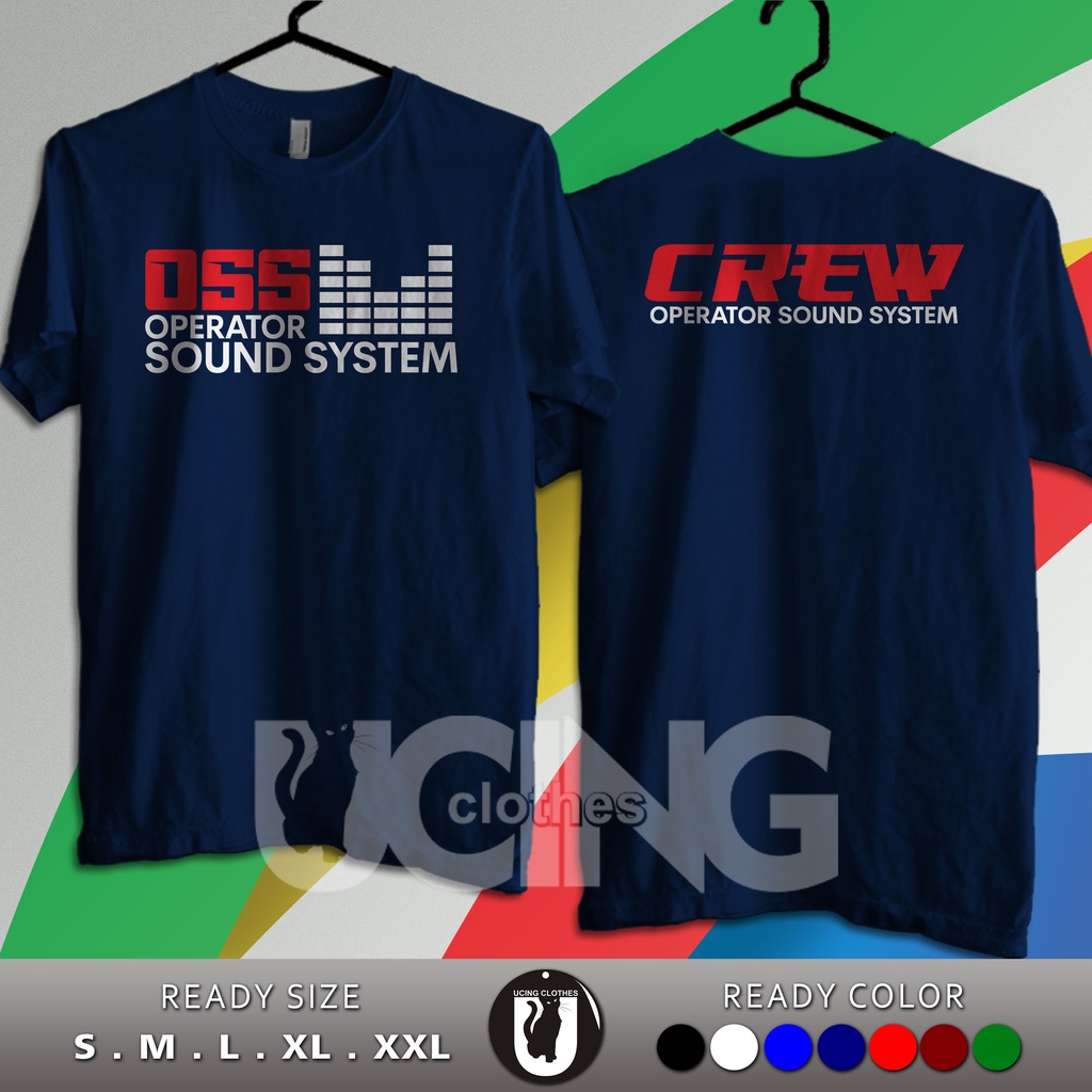 Kaos Baju Audio OSS Operator Sound System OSS Crew Kaos Musik