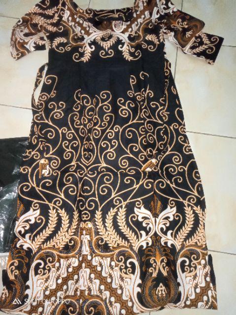 Gamis Sogan Jumbo Lawasan Manuk Kembar /gamis Busui Muslimah Syari /gamis Seragam Batik