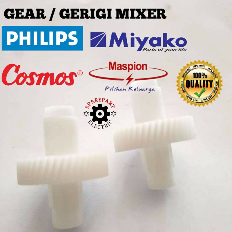 GEAR GIGI GERIGI UNTUK MIXER SEMUA MERK LENGKAP 1SET SEPASANG