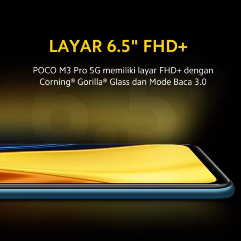 HP Baru Xiaomi Poco M3 Pro 5G NFC 6/128 Special Edition Herzven - New Original Garansi Resmi TAM - Ram 6GB Rom internal 128GB - Dimensiti 700 48MP Baterai 5000 mAh - Warna Colour Black Yellow Blue Hitam Kuning Biru  Promo Murah 4/64 4GB 64GB 4 6 128 64 GB-4