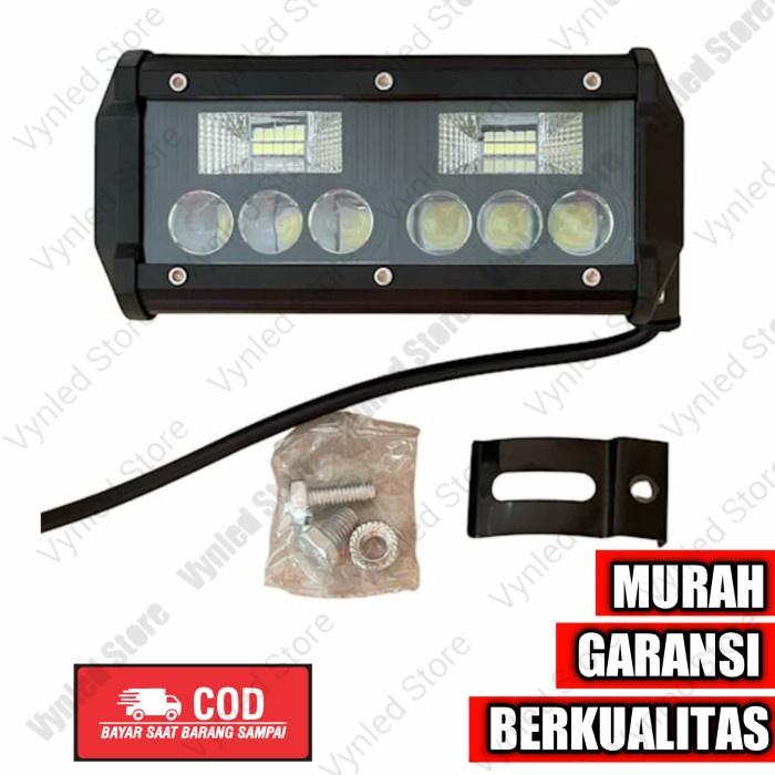 Lampu LED sorot CWL 16 Titik Mata Lensa 4D 48 W Mobil Motor 12 24 volt