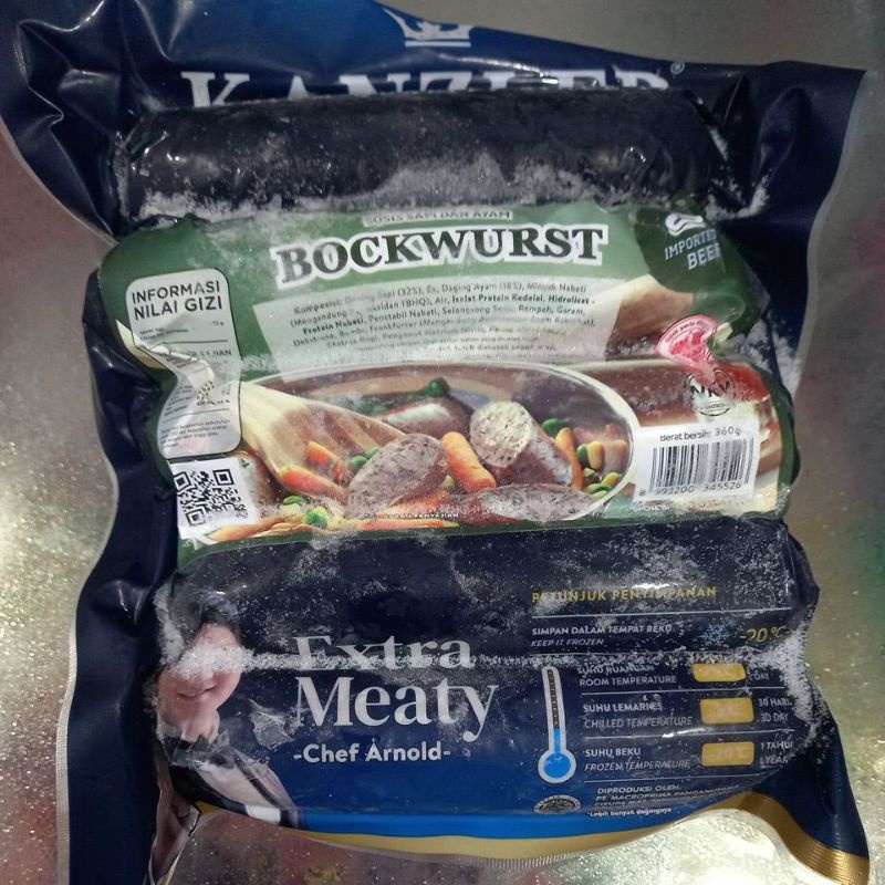 

FAFAFROZEN-Kanzler Bockwurst 360 Gram