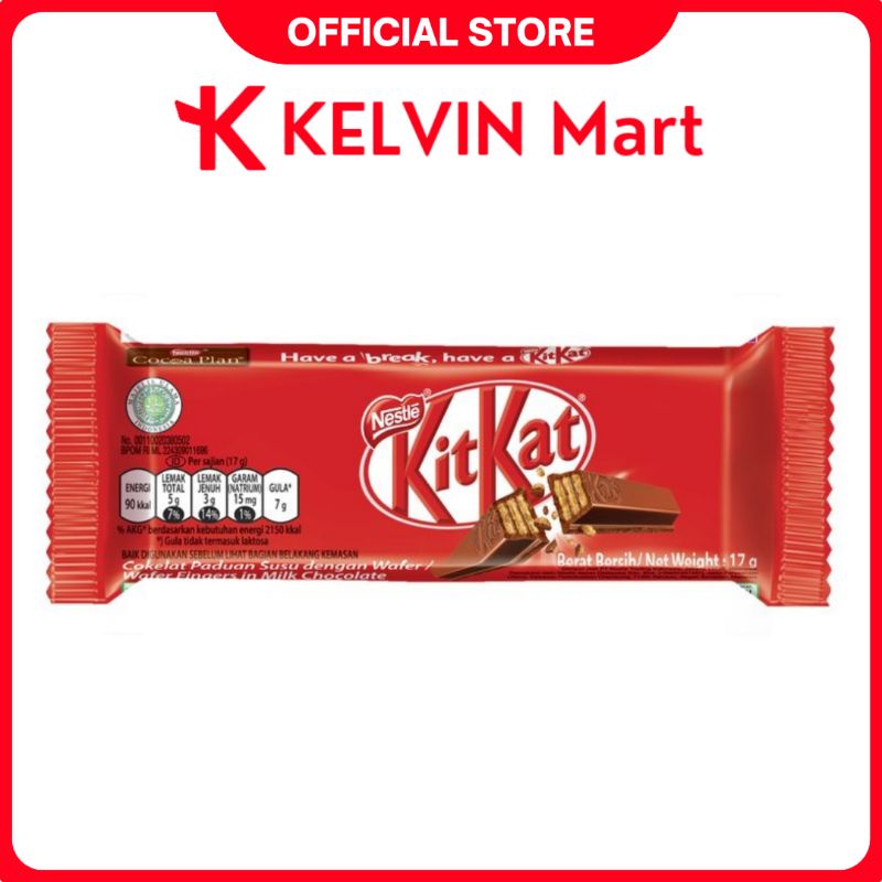 

Nestle Kit Kat Wafer Coklat 2 Finger Kitkat pck 17g | KELVIN Mart