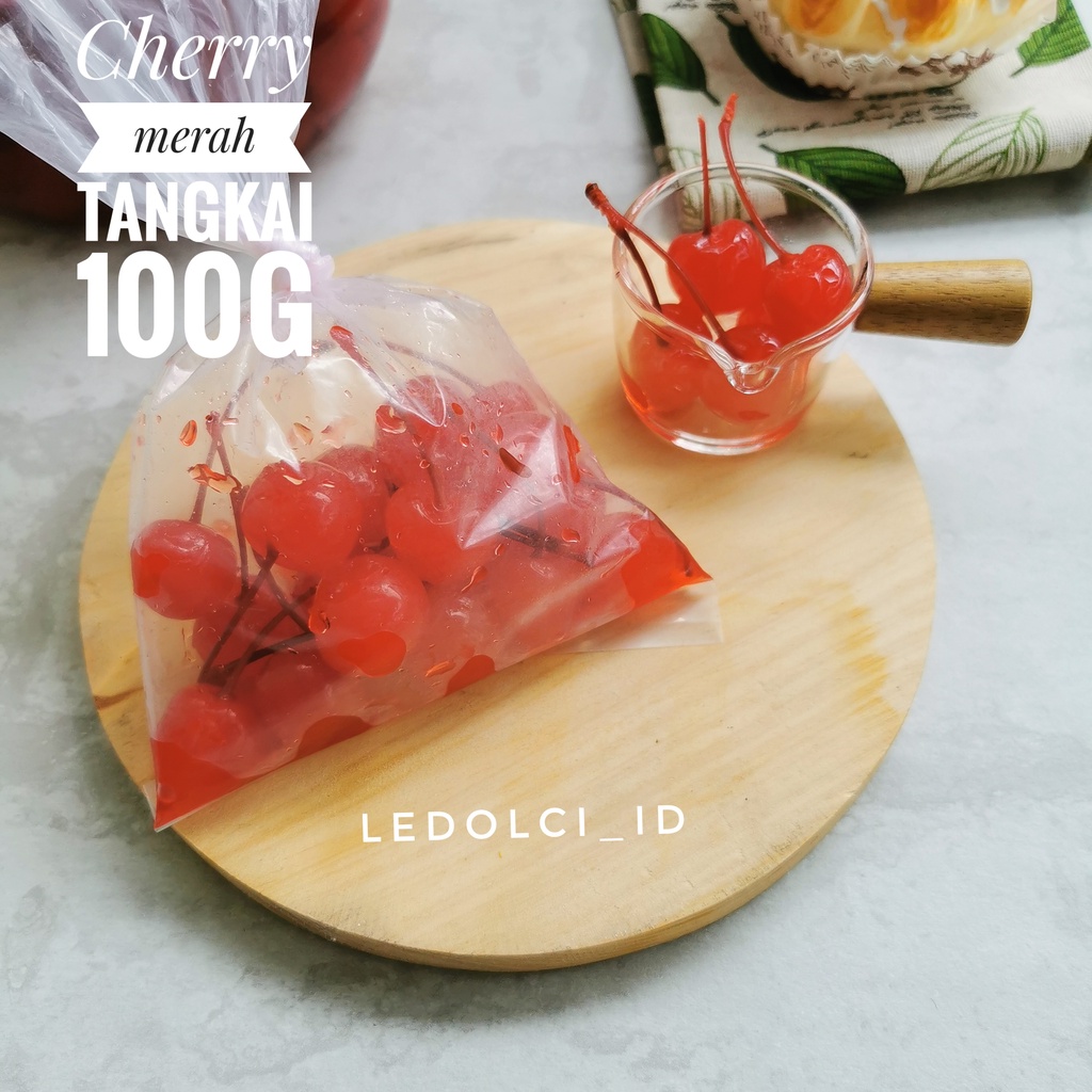 

CHERRY MERAH TANGKAI CERI MERAH TANGKAI MARASCHINO 100 GRAM