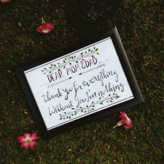 

HAND LETTERING CUSTOM GIFT MURAH