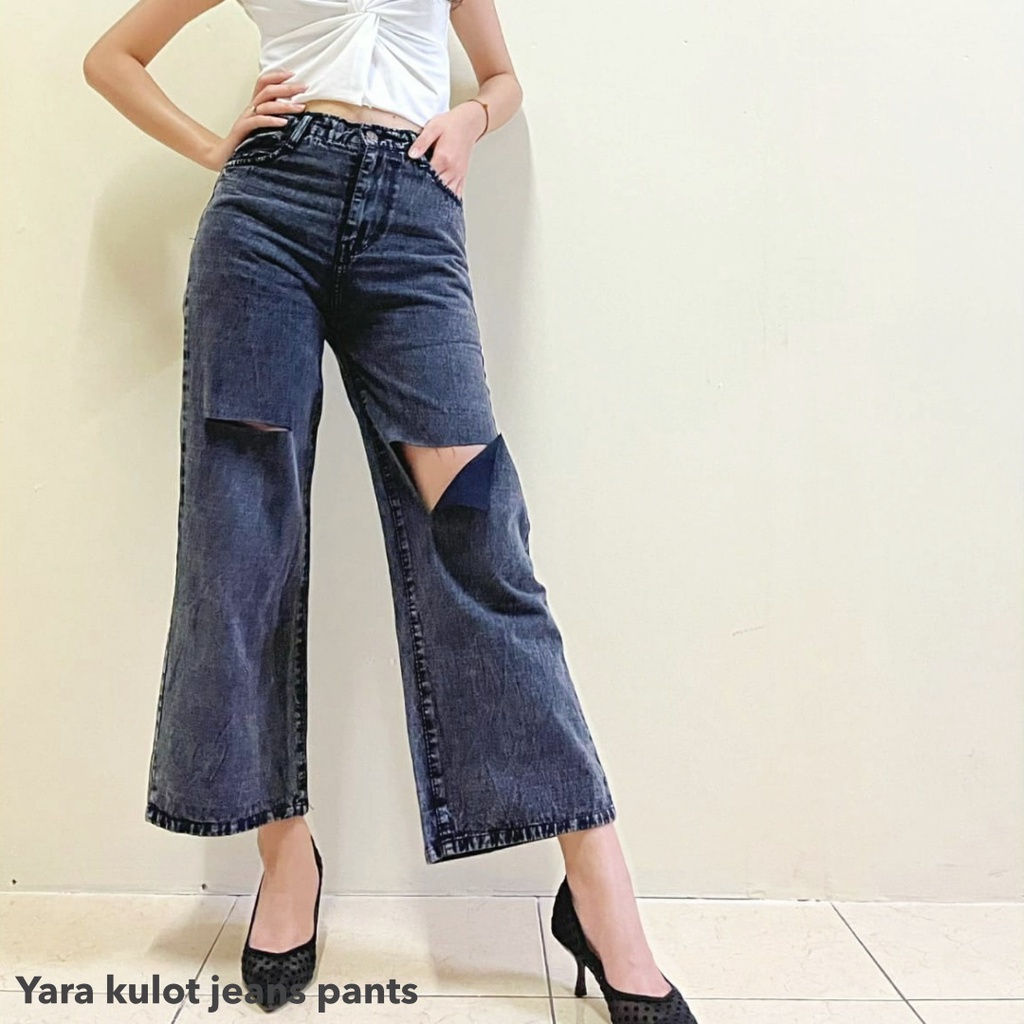 Yara kulot jeans pants - Thejanclothes