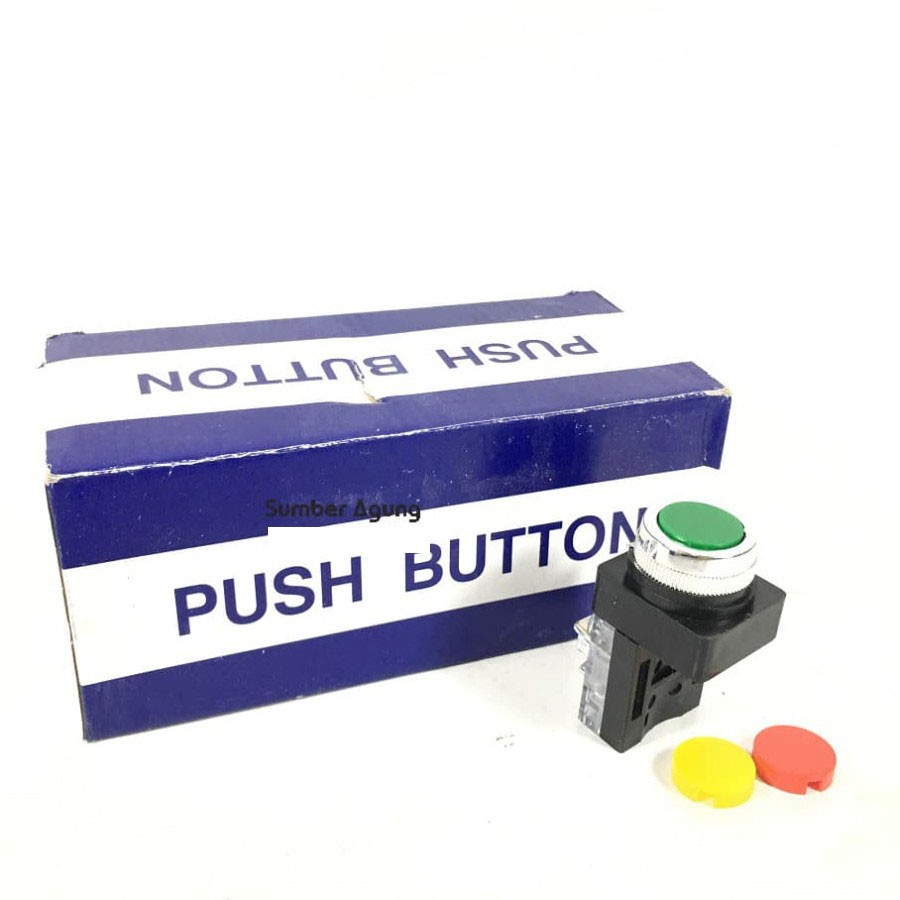 Push Button 30mm KS11 Hijau Kuning Merah 6A 250VAC 600V Max