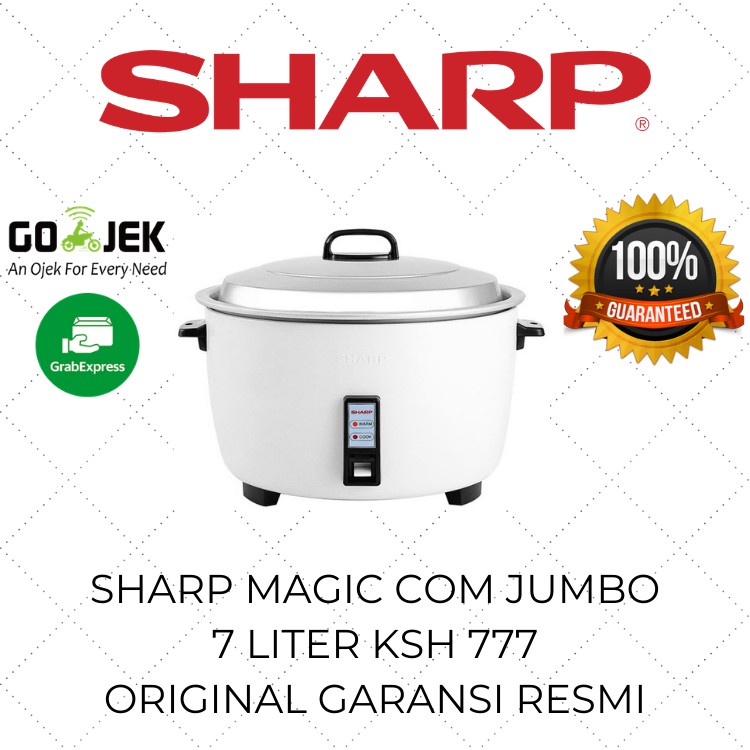 Sharp Magic Com 7 Liter Digital KSH 777 / Rice Cooker Jumbo / Mejikom Listrik / Mejicom Besar Murah