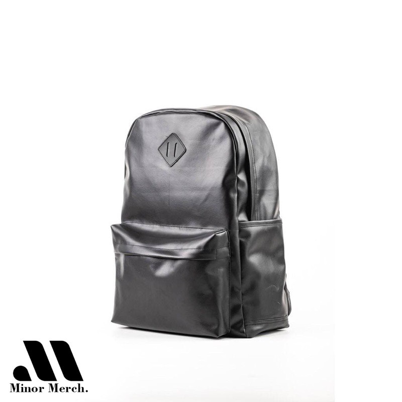 Tas Ransel Kulit Backpack Up to 15 inch Tas Pria Tas Wanita Daypack waterproof anti air Minor merch