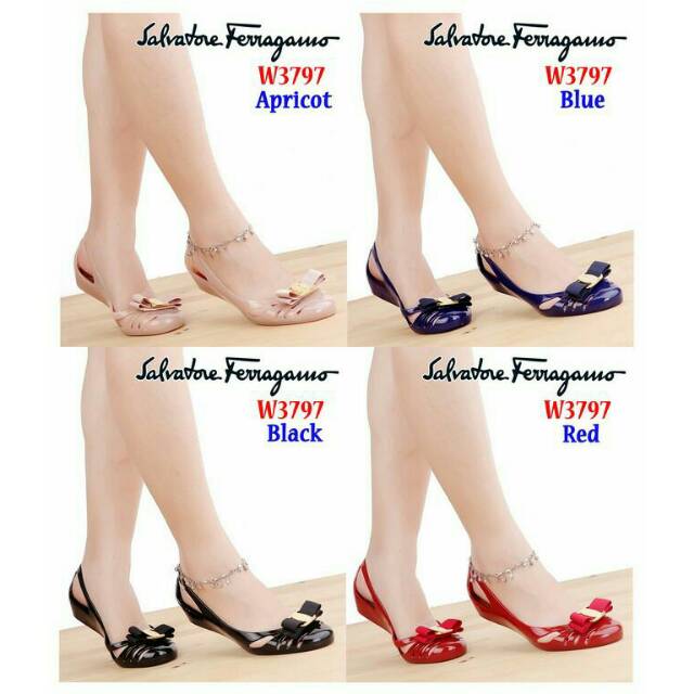 Flat Shoes Jelly Salvatore Ferragamo W3797