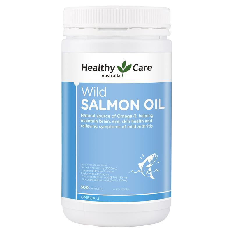 Healthy Care Wild Salmon Oil 1000mg - 500 caps