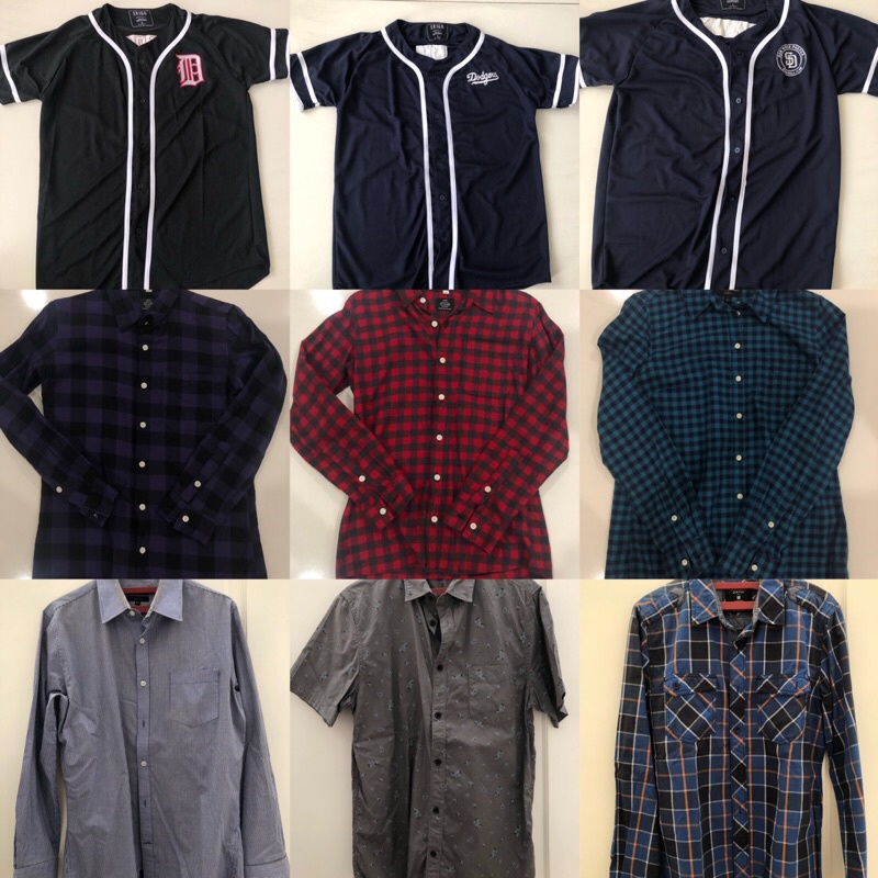 Preloved baju erigo, kemeja kerja, kemeja lengan panjang