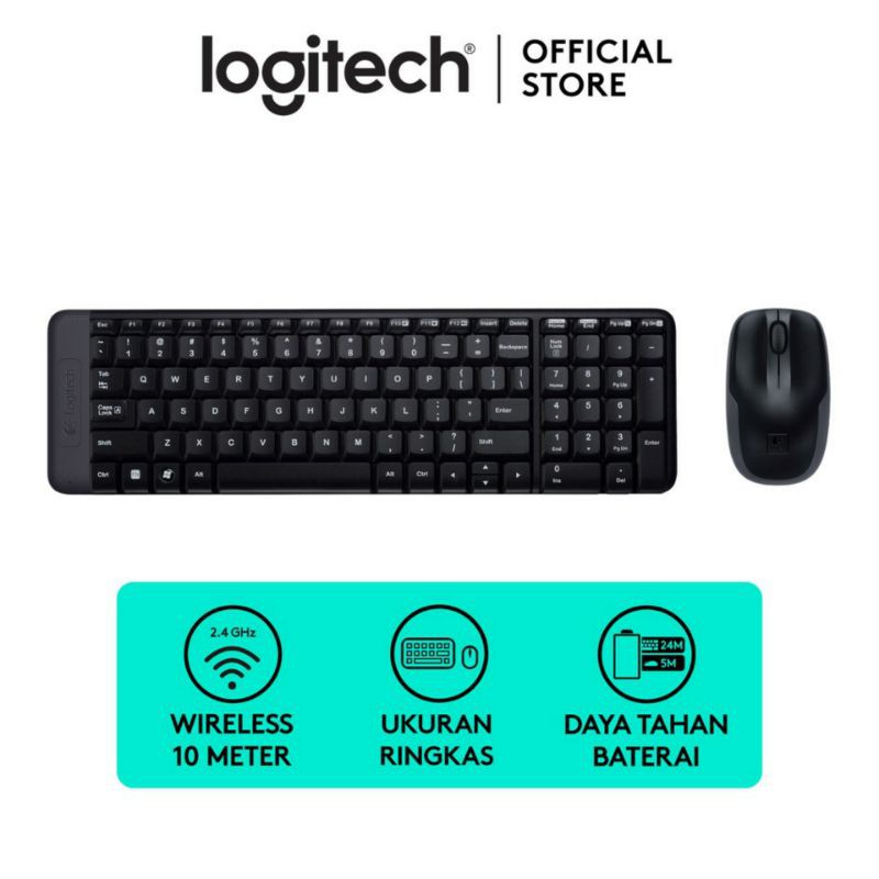 Keyboard Mouse LOGITECH MK215 Wireless Original