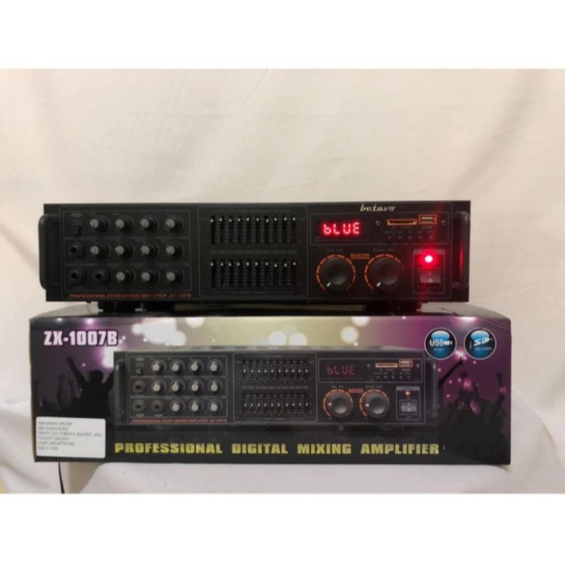 Ampli Karaoke Betavo ZX-1007B ZX1007B ZX 1007B ZX 1007 B USB Bluetooth Original TERBAIK