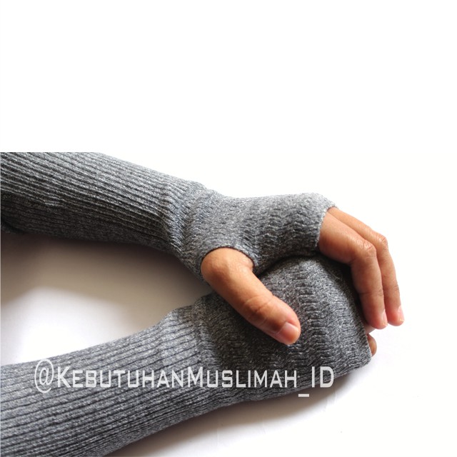 Kebutuhan Muslimah Manset Rajut Jempol Panjang Manset Tangan