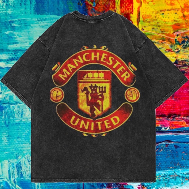 LASTHOPE 'MANCHESTER UNITED' OVERSIZE WASHING TSHIRT / BAJU KAOS ATASAN TSHIRT TEE WASHING ACID WASH